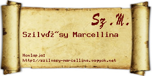 Szilvásy Marcellina névjegykártya